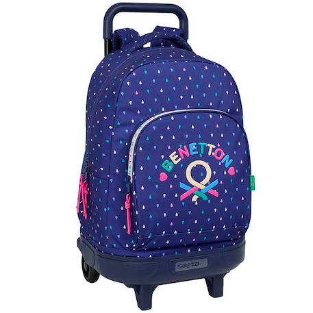 Sac à dos à roulettes benetton drop 45 cm trolley haut de gamme  - vertbaudet enfant