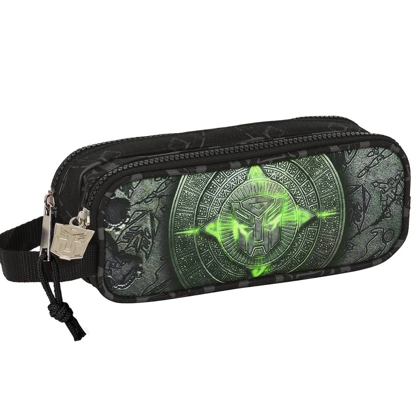 Trousse Rectangulaire Double Compartiment Transformers Vert