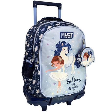 Fille-Accessoires-Sac à dos à roulettes fille licorne et ballerine 45 cm