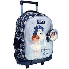 Sac à dos à roulettes licorne et ballerine 45 cm  - vertbaudet enfant