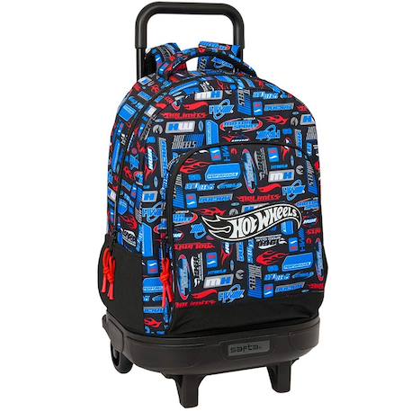 Sac à dos à roulettes hot wheels 45 cm trolley haut de gamme  - vertbaudet enfant