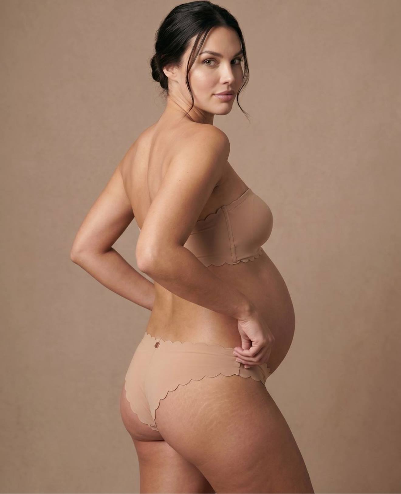 Tanga Taille Basse De Maternité Skin Latte