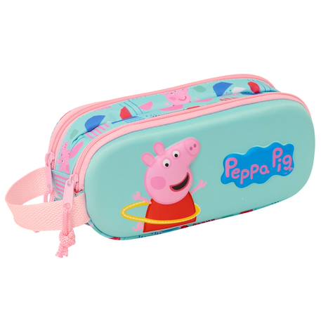 Trousse à crayons rembourrée 3d néoprène peppa pig  - vertbaudet enfant