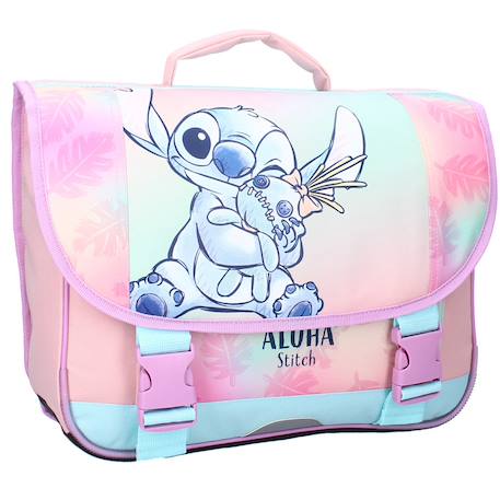 Fille-Sac fille besace scolaire stitch aloha 38 cm à 2 compartiments