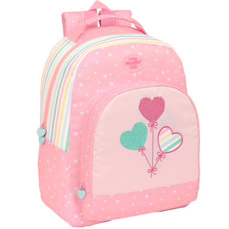 Sac à dos enfant 42 cm motifs cœur à fermeture zippée  - vertbaudet enfant