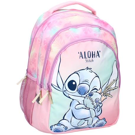 Sac à dos mini lilo & stitch 2 compartiments zippés 44x33x24 cm  - vertbaudet enfant