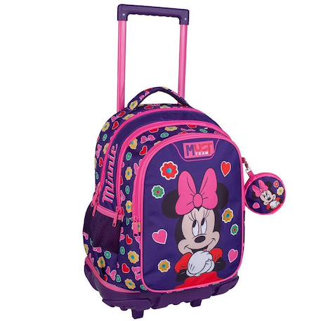 Fille-Sac à dos à roulettes fille minnie mouse - trolley scolaire must