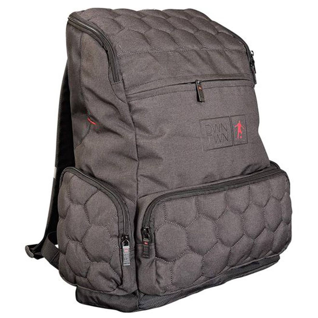 Sac À Dos Scolaire Dwn Twn Polygone 43 Cm Rembourré Zips Multiples Noir