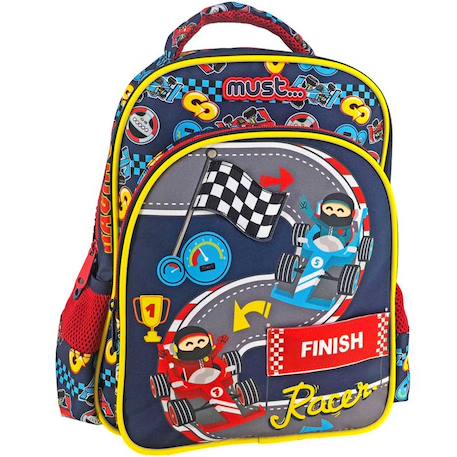 Garçon-Accessoires-Cartable, trousse-Sac à dos maternelle polyester imprimé formule 1 must racing