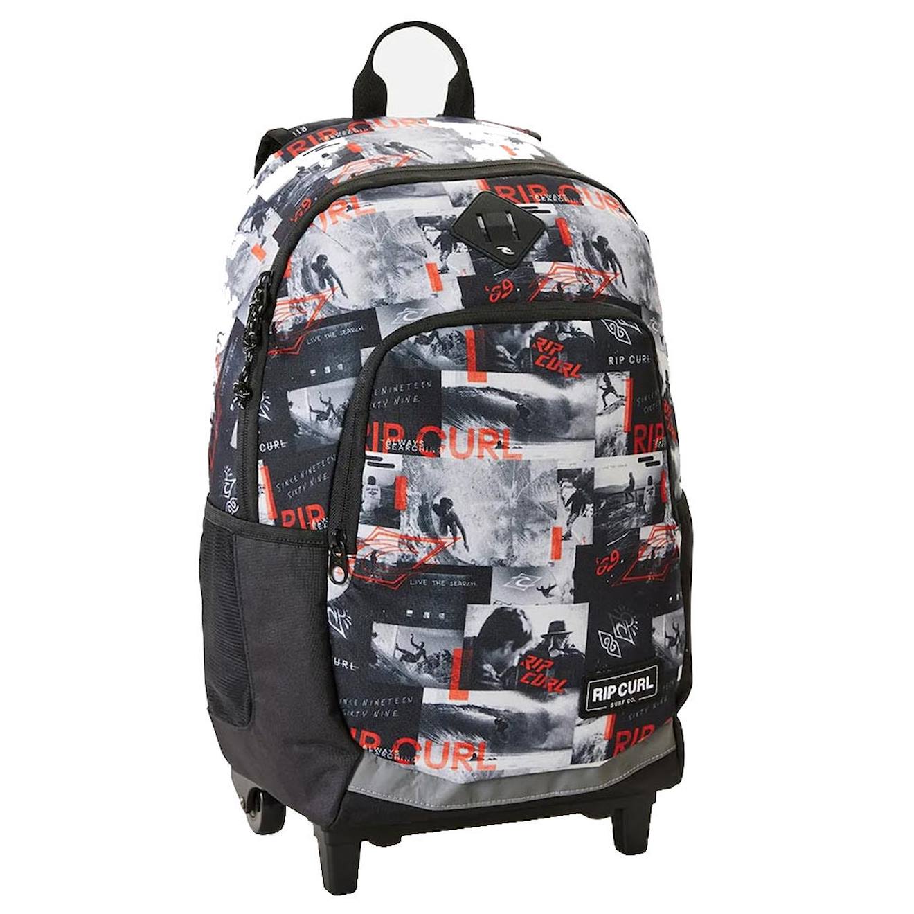 Sac À Dos À Roulettes Garçon Rip Curl Ozone 49 Cm - Avec Compartiment Pour Ordinateur Noir / Rouge / Gris Sac À Dos À Roulettes Garçon Rip Curl Ozone 49 Cm - Avec Compartiment Pour Ordinateur Noir / Rouge / Gris