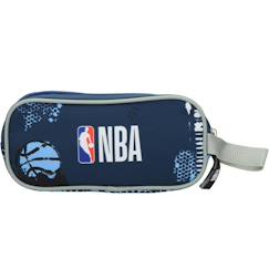 Jouet-Matériel scolaire-Trousse scolaire tissu imprimé nba basket usa 2 compartiments zippés