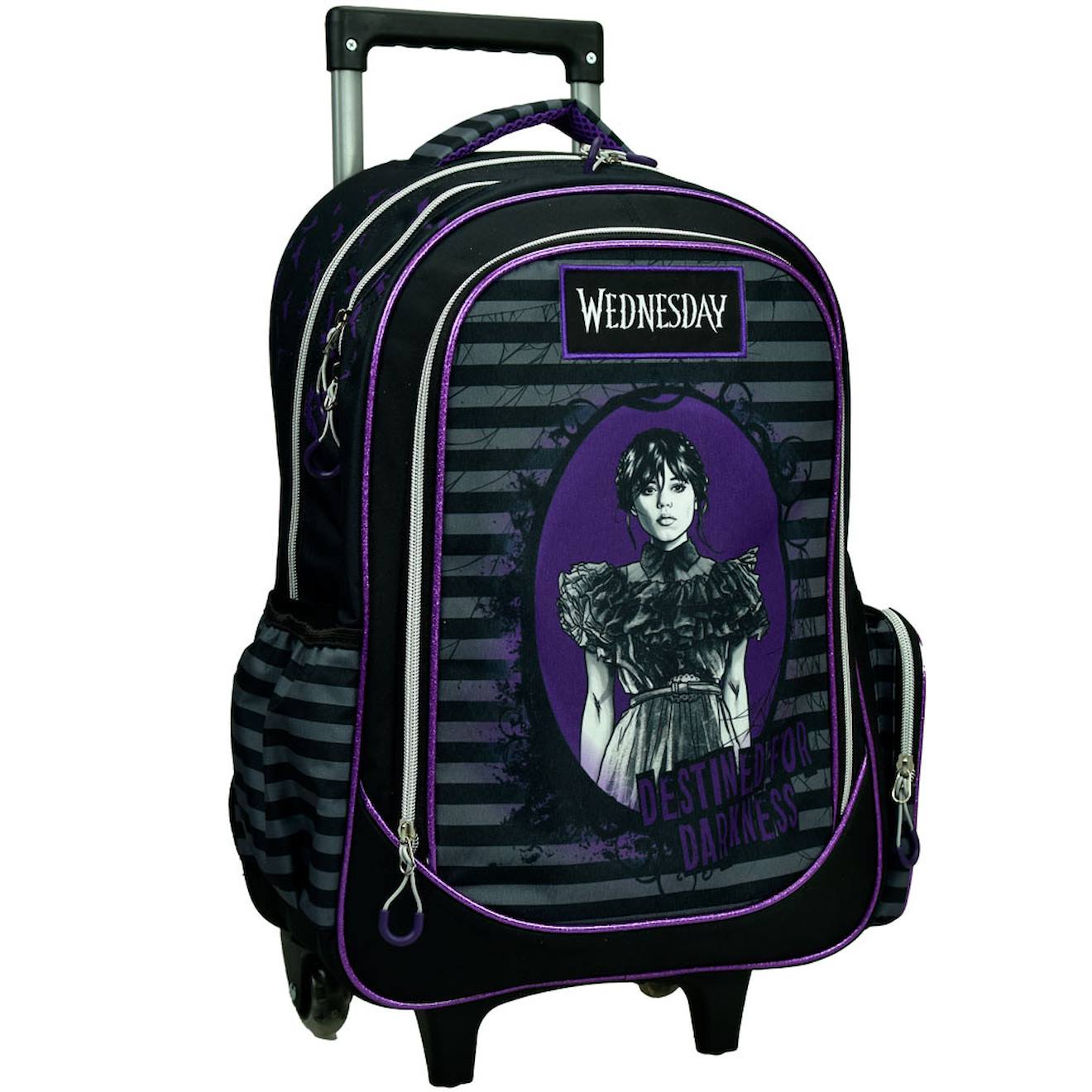 Sac À Dos À Roulettes Fille - Wednesday - Enfant Violet