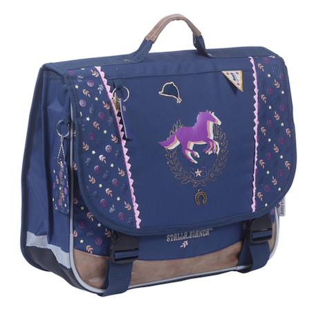 Stalla bianca - cartable 38 cm fille - allure bleu - 2 compartiments  - vertbaudet enfant