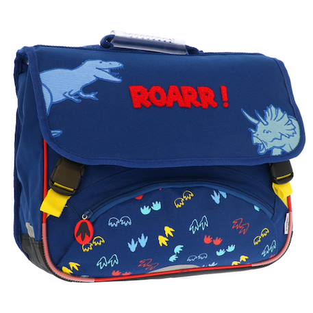 Garçon-Accessoires-Cartable primaire motif dinosaure relief brodé 38 cm