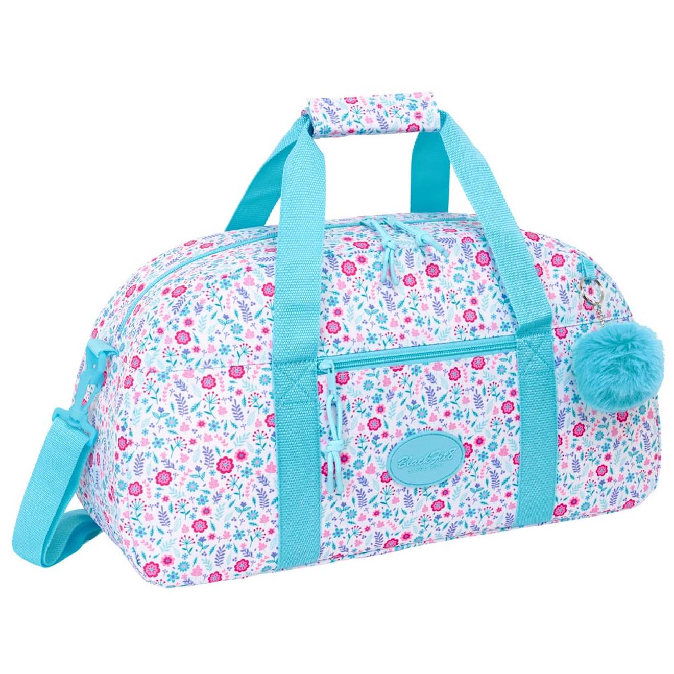 Sac De Sport En Tissu Imprim Floral Bleu Rose Clair Gris 33 €
