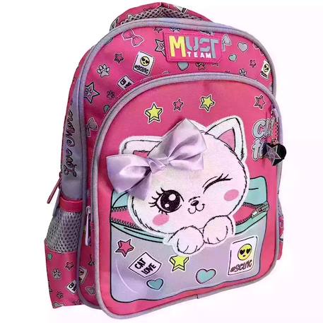Fille-Sac à dos maternelle imprimé chaton love 31 cm