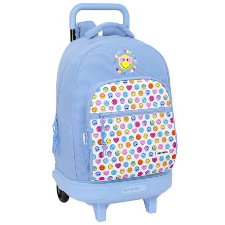 Fille-Accessoires-Sac à dos à roulettes - smiley world - trolley haut de gamme