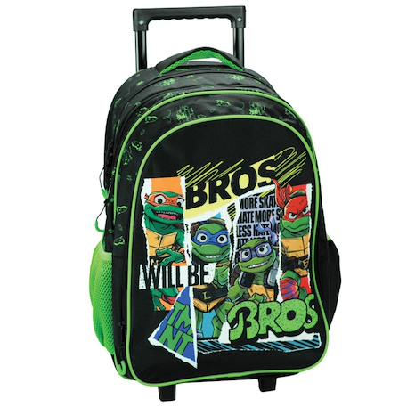 Garçon-Sac à dos à roulettes garçon tortue ninja bros 46 cm - 2 compartiments