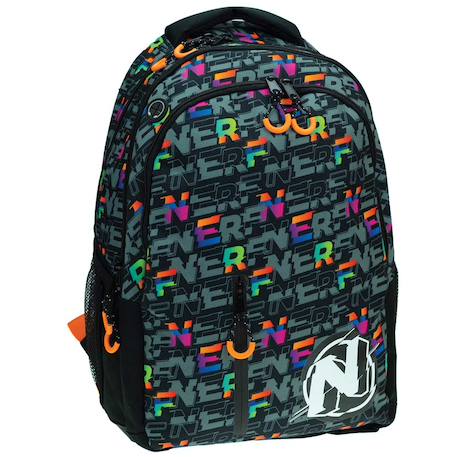 Sac à dos école nerf 46 cm – 2 compartiments zippés  - vertbaudet enfant