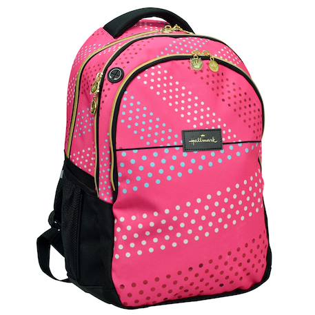Fille-Accessoires-Sac à dos scolaire motif à pois en nylon/polyester hallmark