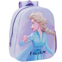 Sac à dos panneau avant laminé 3d la reine des neiges  - vertbaudet enfant