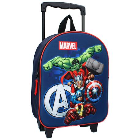 Garçon-Accessoires-Sac à dos maternelle avec roulettes avengers marvel 32 cm - trolley enfant