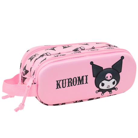 Garçon-Accessoires-Cartable, trousse-Trousse à crayons fille safta kuromi 3d en simili cuir
