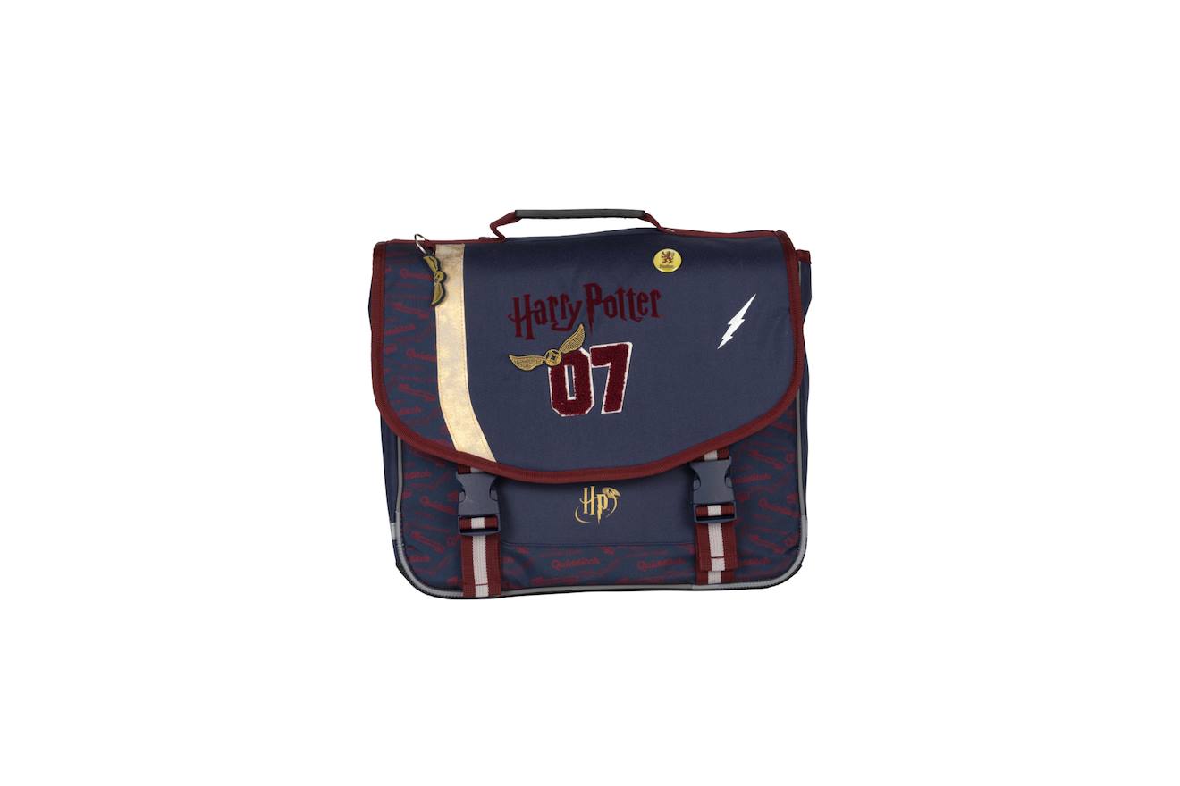 Harry Potter - Cartable 38 Cm Quidditch - Garçon - Bleu/bordeaux - 2 Compartiments Bleu