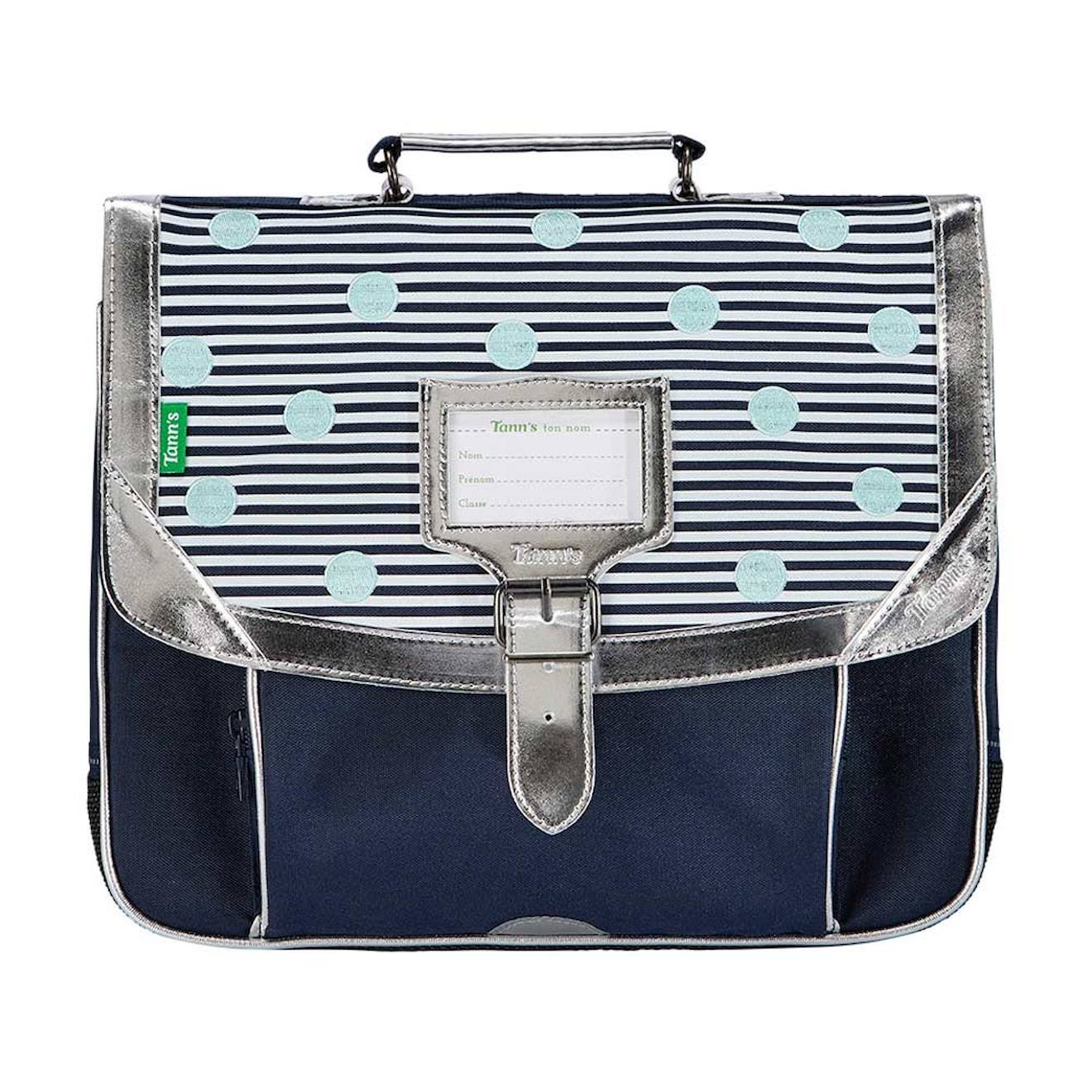 Cartable Gaëlle 35 Cm Les Fantaisies Gris / Bleu / Marine / Blanc Cartable Gaëlle 35 Cm Les Fantaisies Gris / Bleu / Marine / Blanc