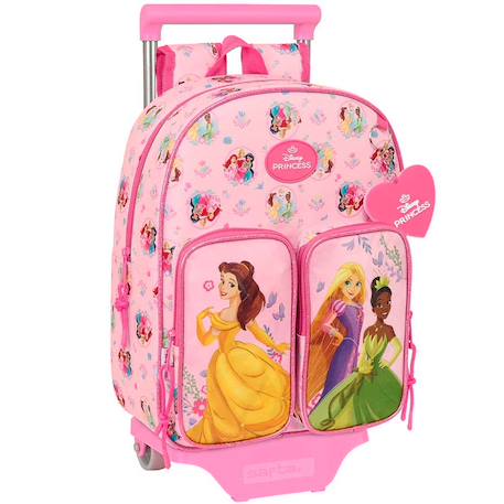 Sac à dos à roulettes princesse disney 34 cm trolley maternelle  - vertbaudet enfant