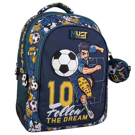 Garçon-Sac à dos enfant garçon football follow the dream 2 compartiments 43 cm