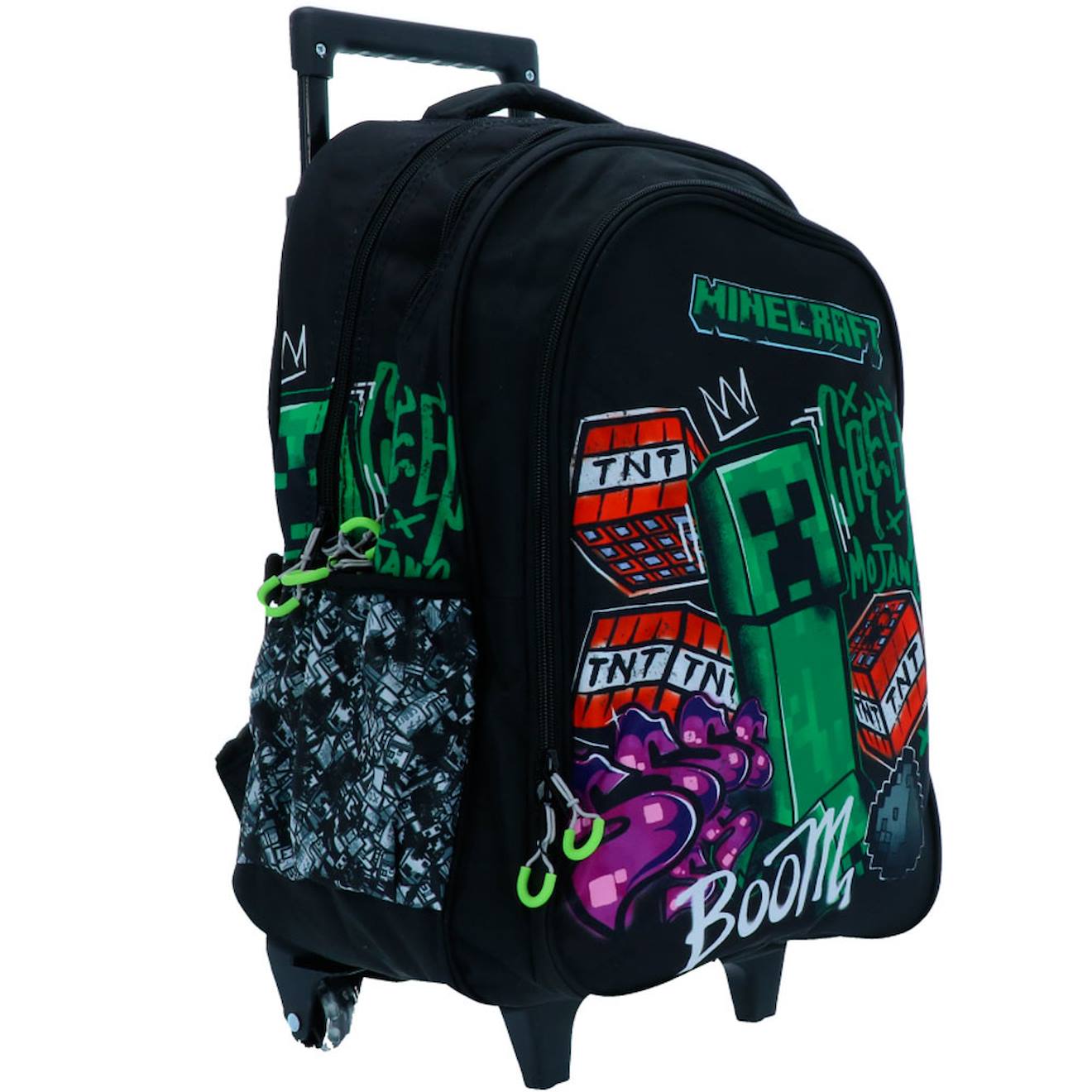 Sac Dos Roulettes Minecraft 46 Cm Polyester Noir 51 €