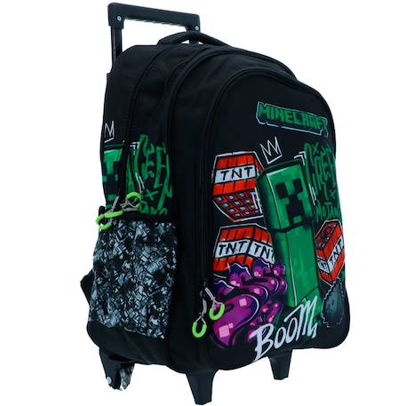 Garçon-Accessoires-Sac à dos roulettes minecraft 46 cm polyester