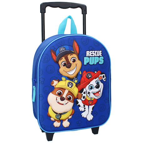 Garçon-Accessoires-Sac à roulettes maternelle garçon pat patrouille rescue pup 32 cm - trolley enfant