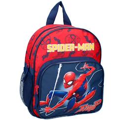 Sac à dos enfant spider-man web warriors 30 cm 2 poches zippées  - vertbaudet enfant