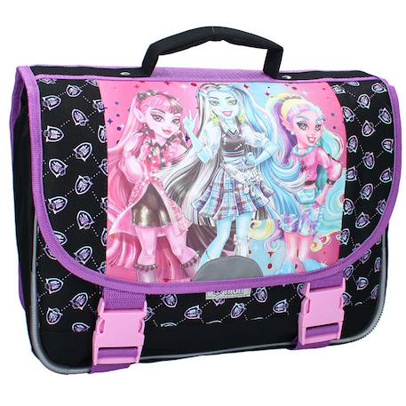 Fille-Accessoires-Fourniture scolaire-Cartable-Cartable scolaire fille monster high feeling avec 2 compartiments 38 cm