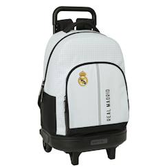 Sac à dos à roulettes garçon real madrid & 45 cm - trolley scolaire  - vertbaudet enfant