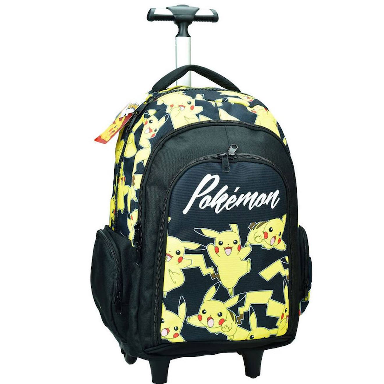 Sac À Dos À Roulettes Pokémon Pikachu 50 Cm - Cartable Multicolore
