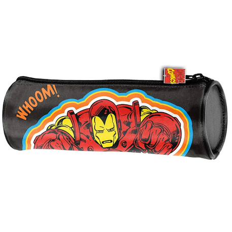 Garçon-Accessoires-Cartable, trousse-Trousse garçon ronde tissu synthétique avengers motif iron man