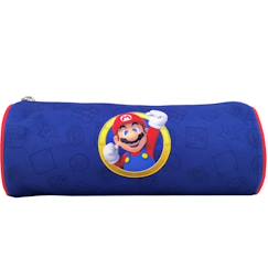 Jouet-Trousse ronde cylindrique super mario en polyester motif officiel nintendo