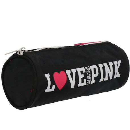 Trousse ronde école cmp love - fermeture zippée 22 cm  - vertbaudet enfant