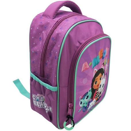 Fille-Sac à dos maternelle fille gabby et la maison magique meow 30 cm