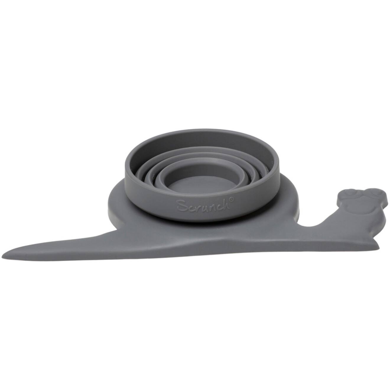 Mesureur D'eau Escargot À Ventouse Pliable – Jouet D’eau Éducatif En Silicone Anthracite Grey