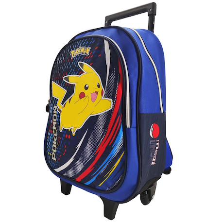 Sac à roulettes team pikachu pokémon 42 cm  - vertbaudet enfant