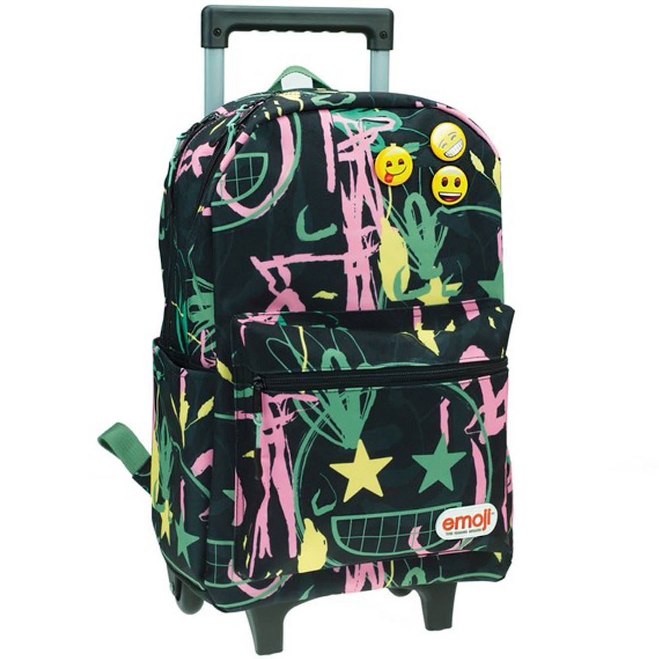 Sac À Dos À Roulettes Emoji Tag 46 Cm Trolley Haut De Gamme Multicolore
