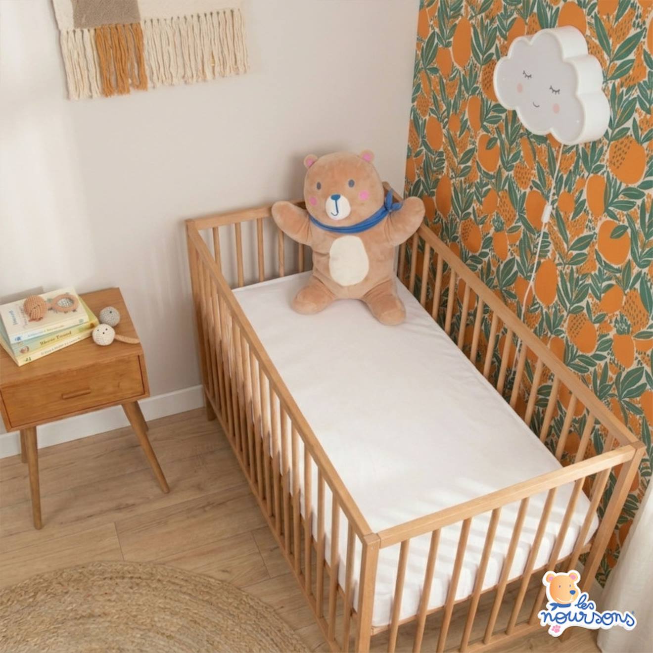 Matelas Bébé - Réversible Blanc (Les Noursons) - Image 2