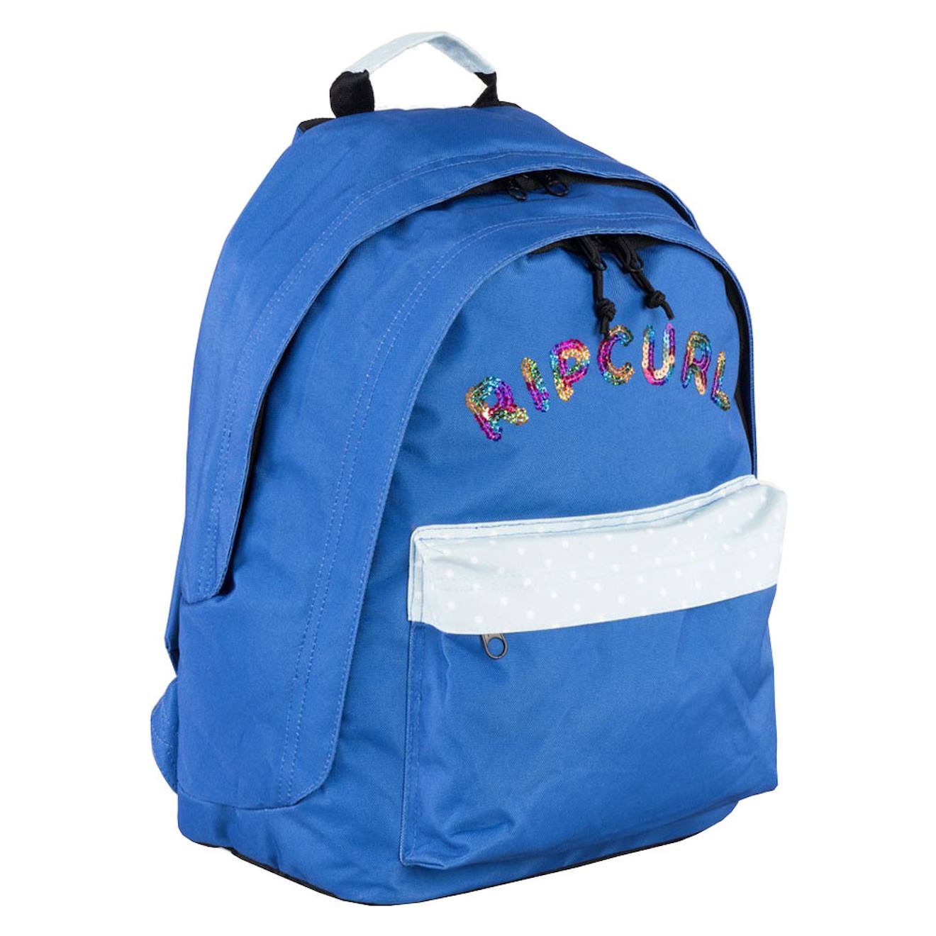 Sac À Dos Rip Curl À Sequins Double Dome 42 Cm – 2 Compartiments Zip Bleu