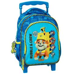 Sac à dos trolley maternelle garçon rubble & crew de la pat patrouille 30 cm  - vertbaudet enfant