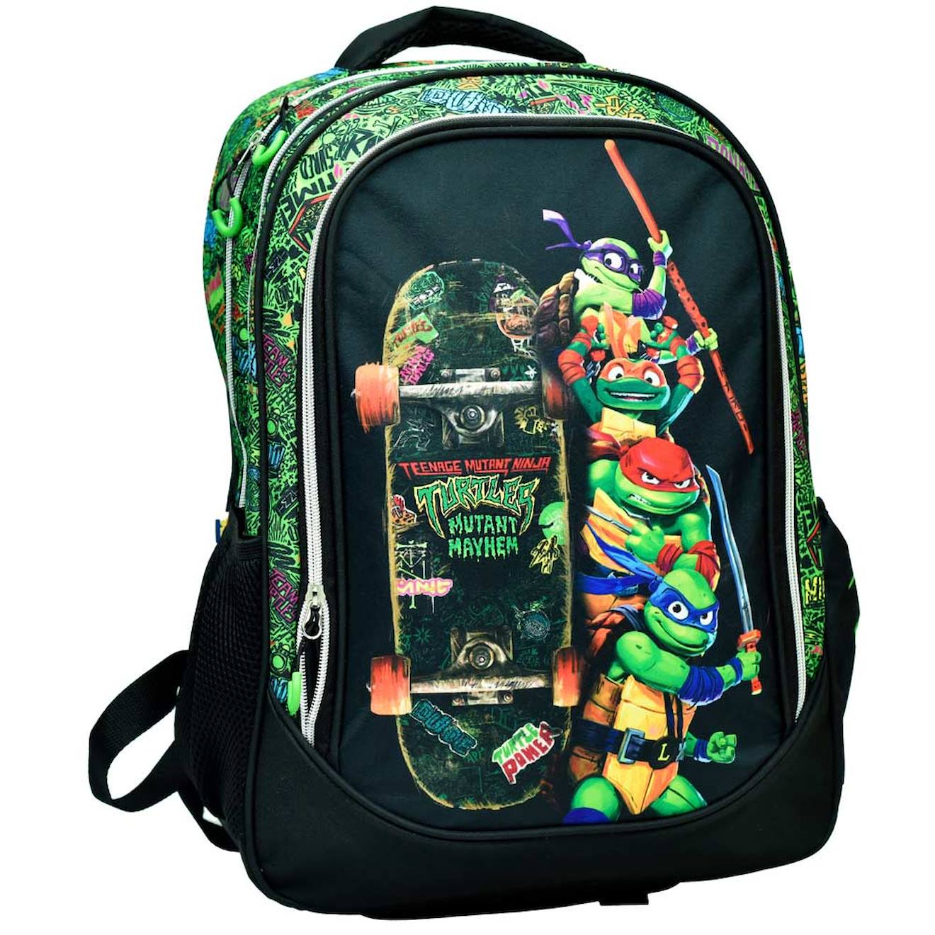 Sac Dos Garon Tortue Ninja Motif Skate Non Graffiti 2 Compartiments Multicolore 36 €