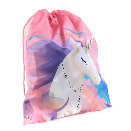 Sac piscine licorne – 40 cm avec fermeture à lacets – côtés mesh  - vertbaudet enfant